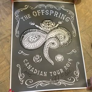 Autographed Offspring poster